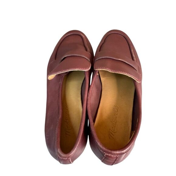 Madewell The Lacey Loafer Cabernet Leather Flats Size 7.5 Slip On Shoes - Picture 8 of 11